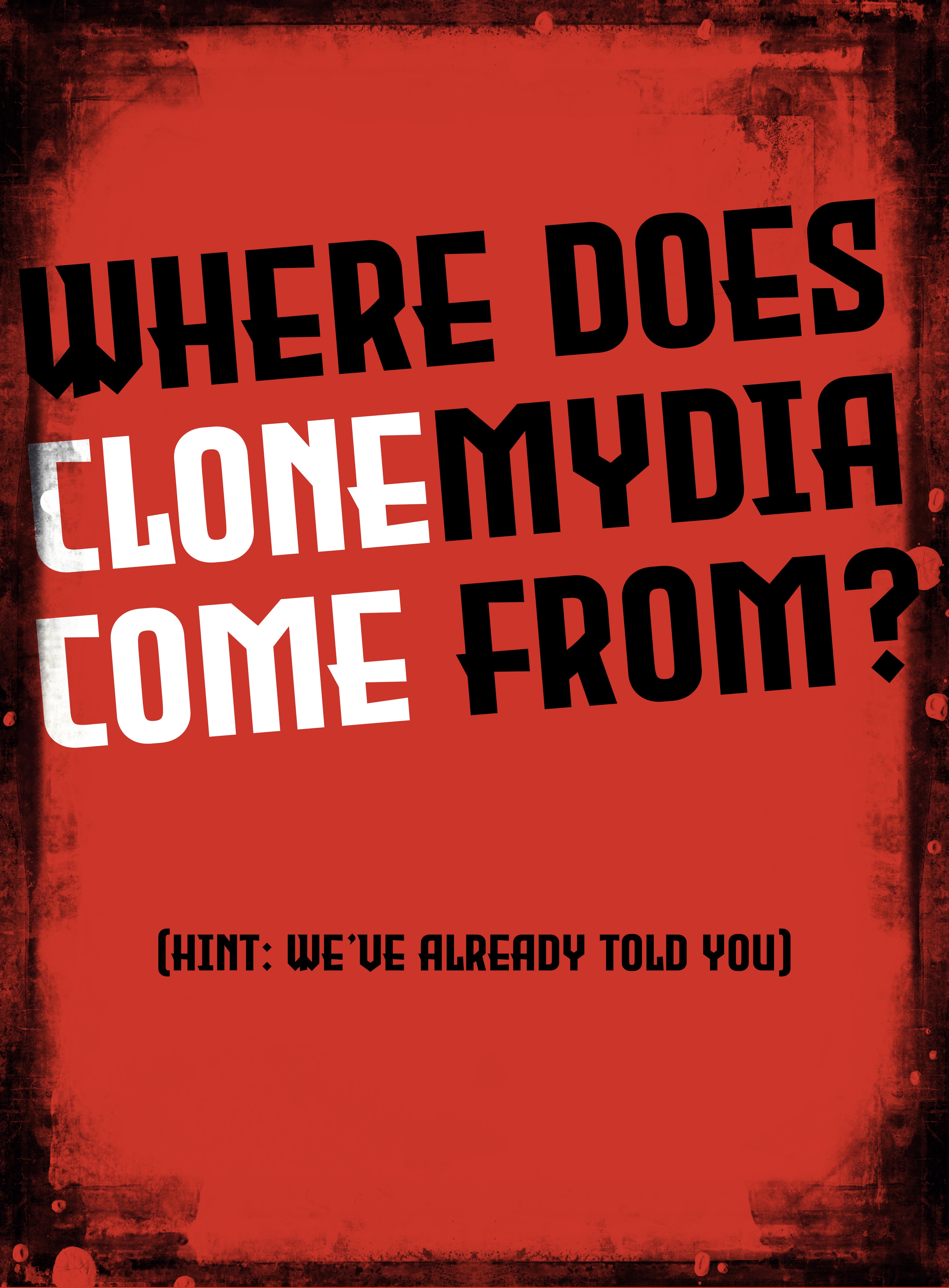 Clonemydia Propaganda Poster 8 - Nefaricorp public awareness campaign from Clone Cops - promotional art from the 2025 indie sci-fi comedy film